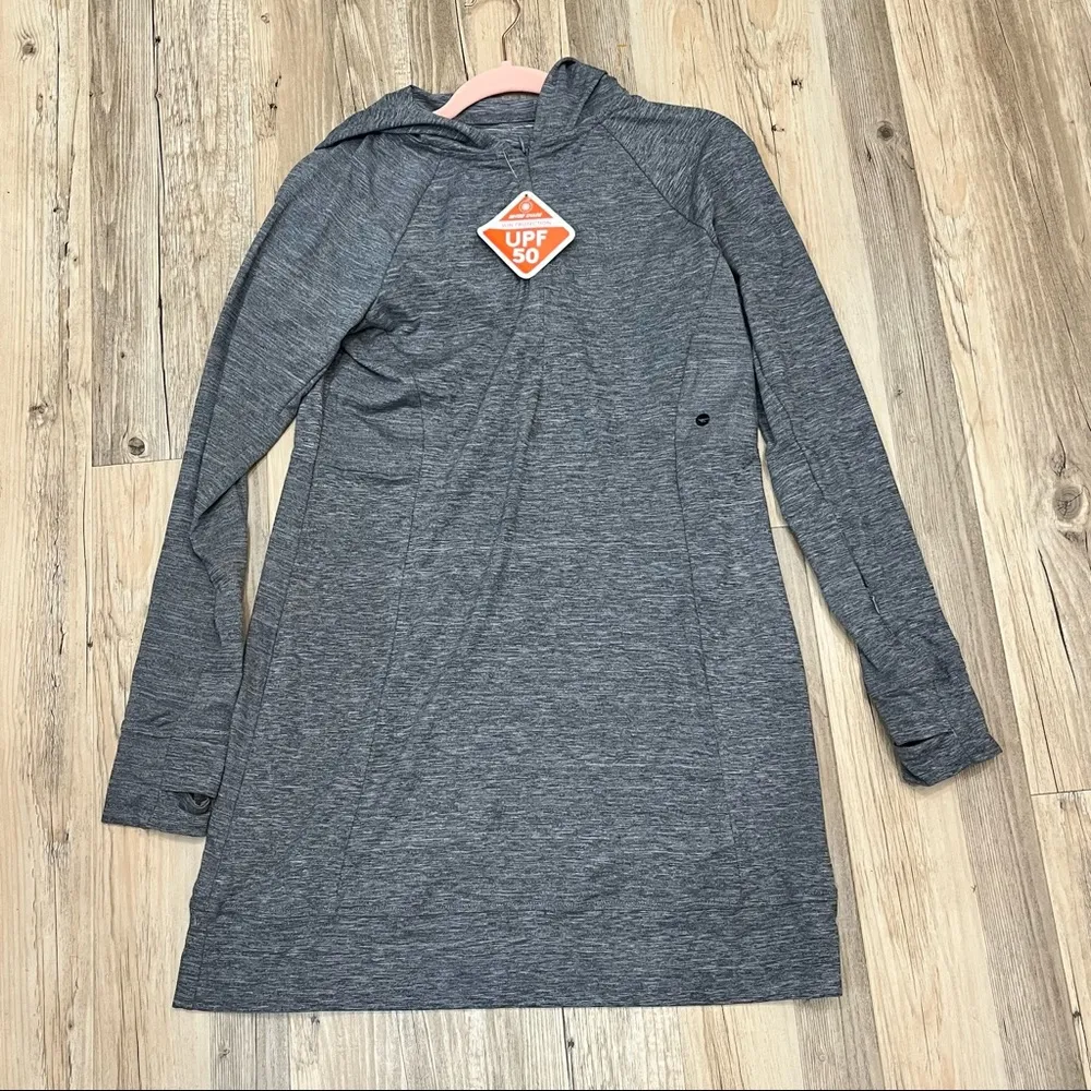 NWT Hi-Tec Women's Echo 1/2 Zip Long Sleeve Hooded Dress Zipper Pocket s… - Image 4