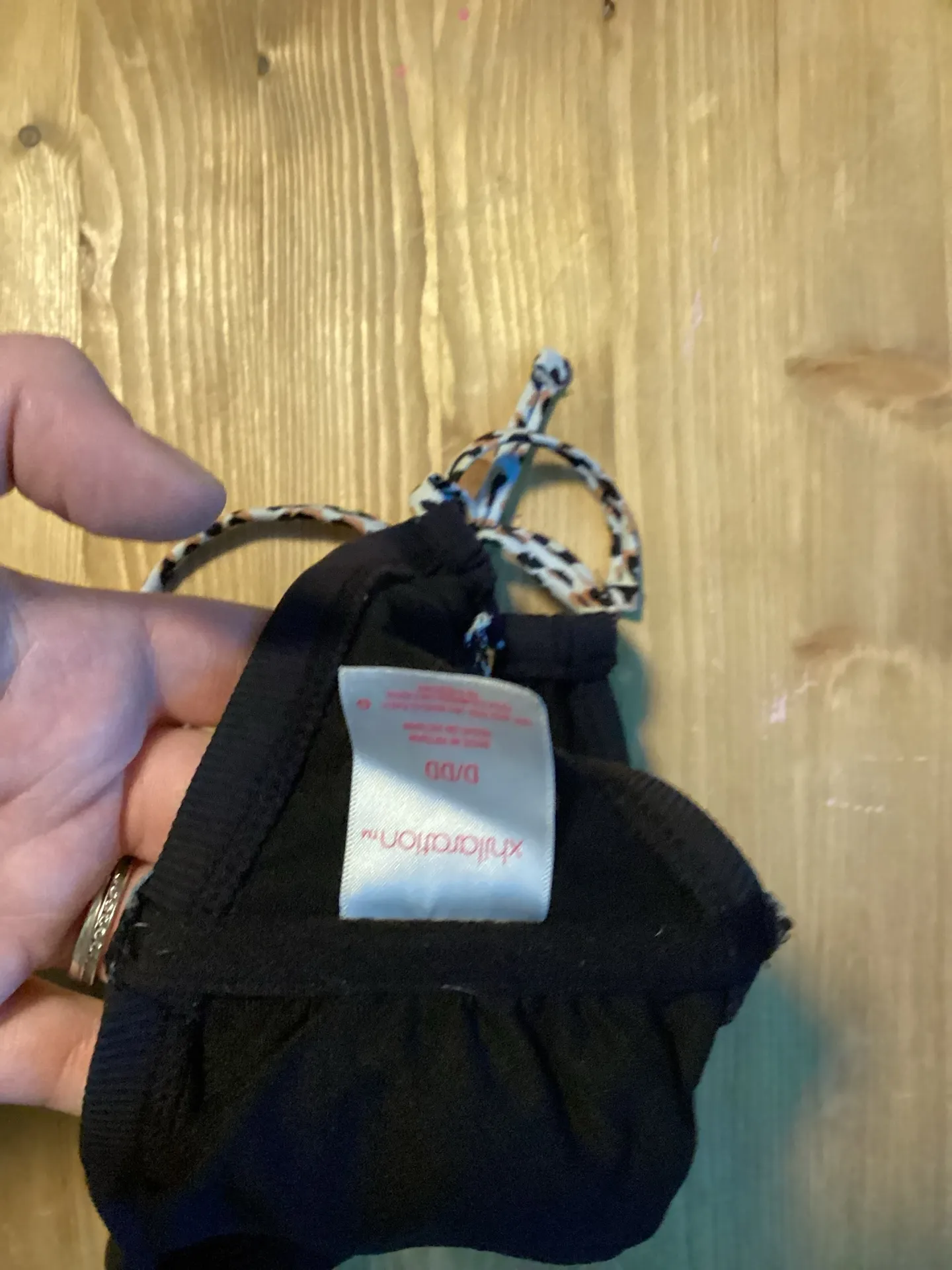 Bikini Target Top Black Size D/DD - Image 3