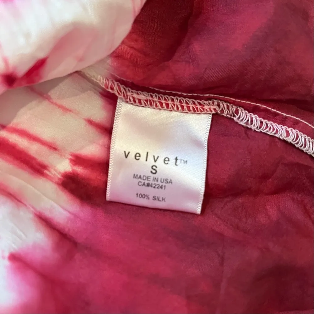 Velvet 100% Silk Tie Dye Racerback Blouse, Size S - Image 12