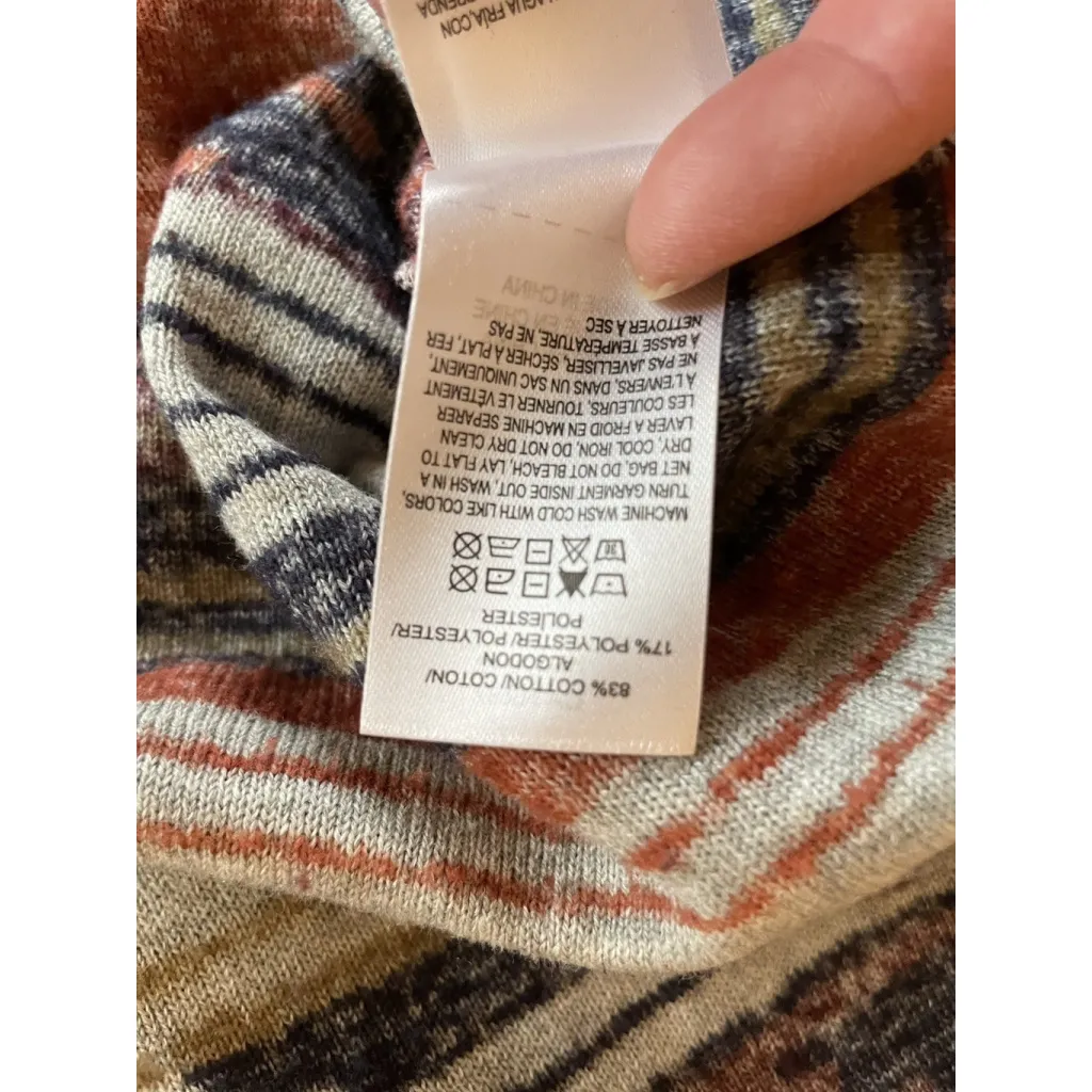 Lucky Brand Aztec Navajo Open Front Drape Cardigan Sweater Size Small - Image 6