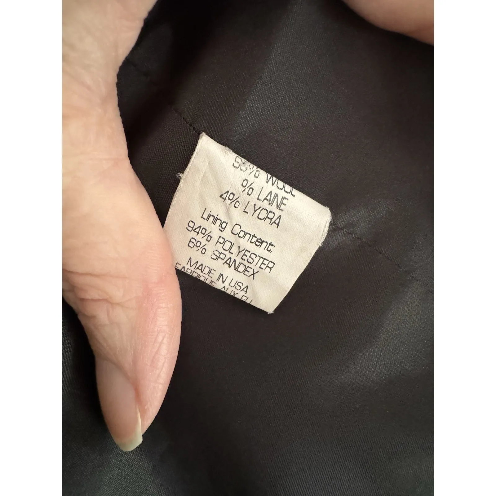 Theory Vintage Black Wool Single Button Blazer Jacket Women’s Size 00 - Image 10