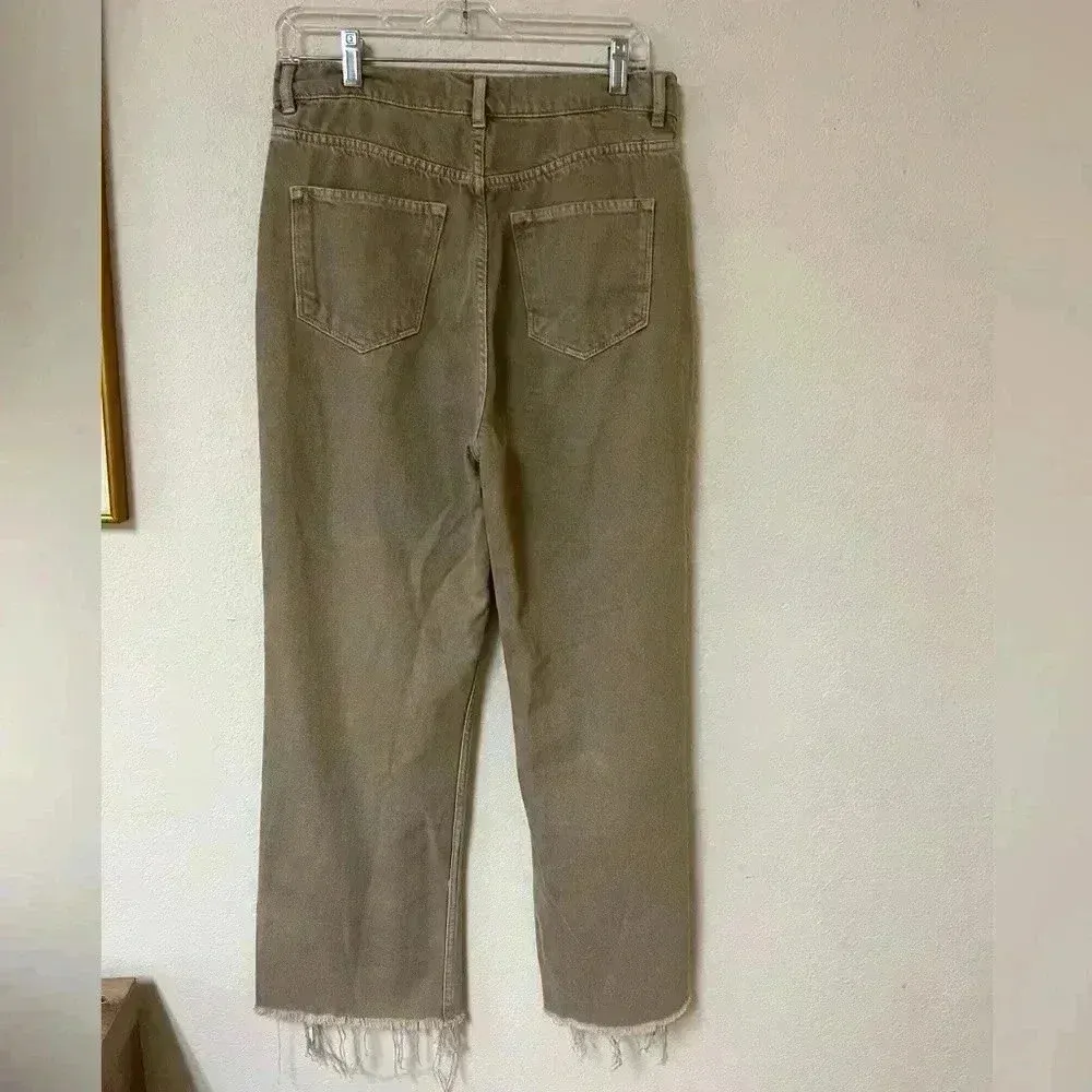 Zara - High waisted Oat Denim - Size 10 - Image 6