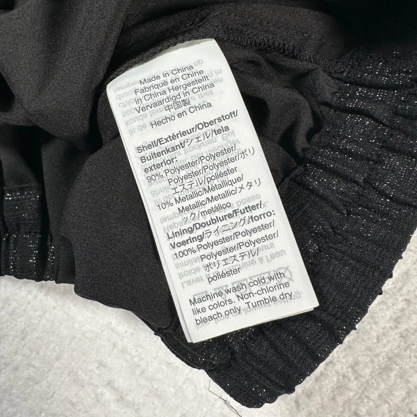 Madewell Lyric Wrap Longsleeve Top Shirt Women X-Small Black Shimmer AF678 - Image 8