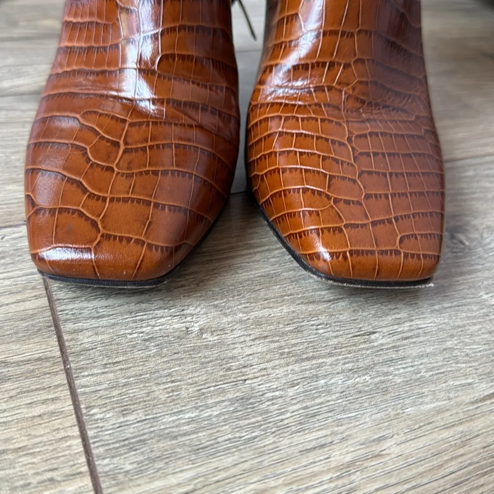 Jimmy Choo  Minori Croc Embossed Boots - Image 10