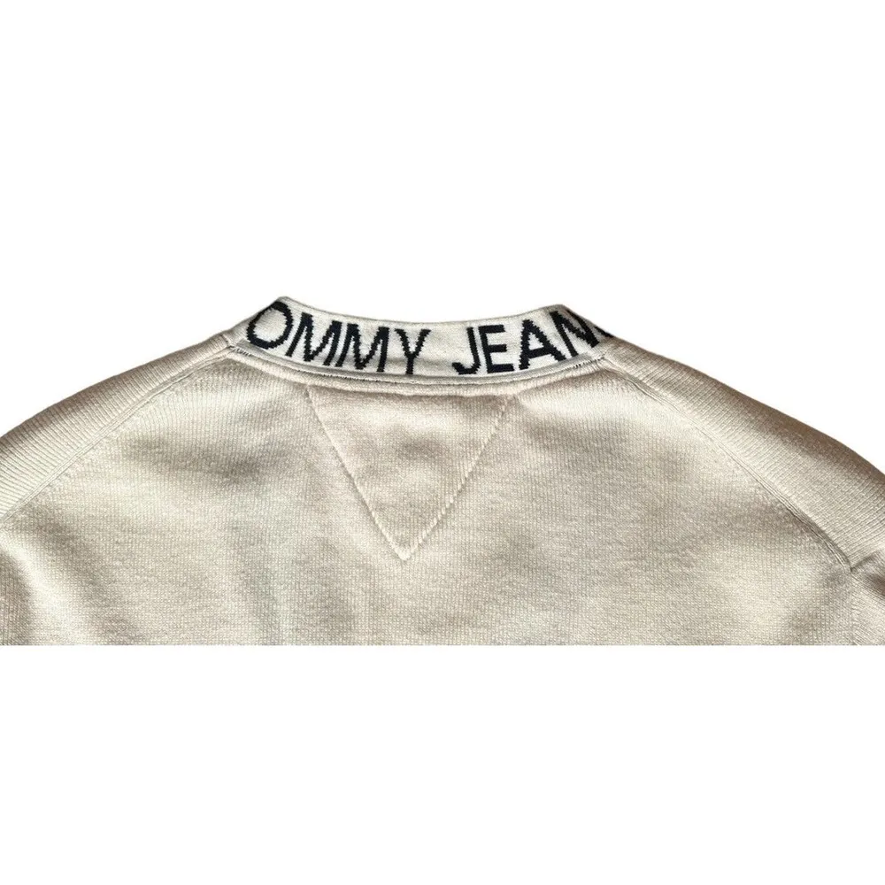 Tommy Hilfiger Button-Up V-Neck Cardigan Sweater Tommy Jeans Logo Womens Size S - Image 5