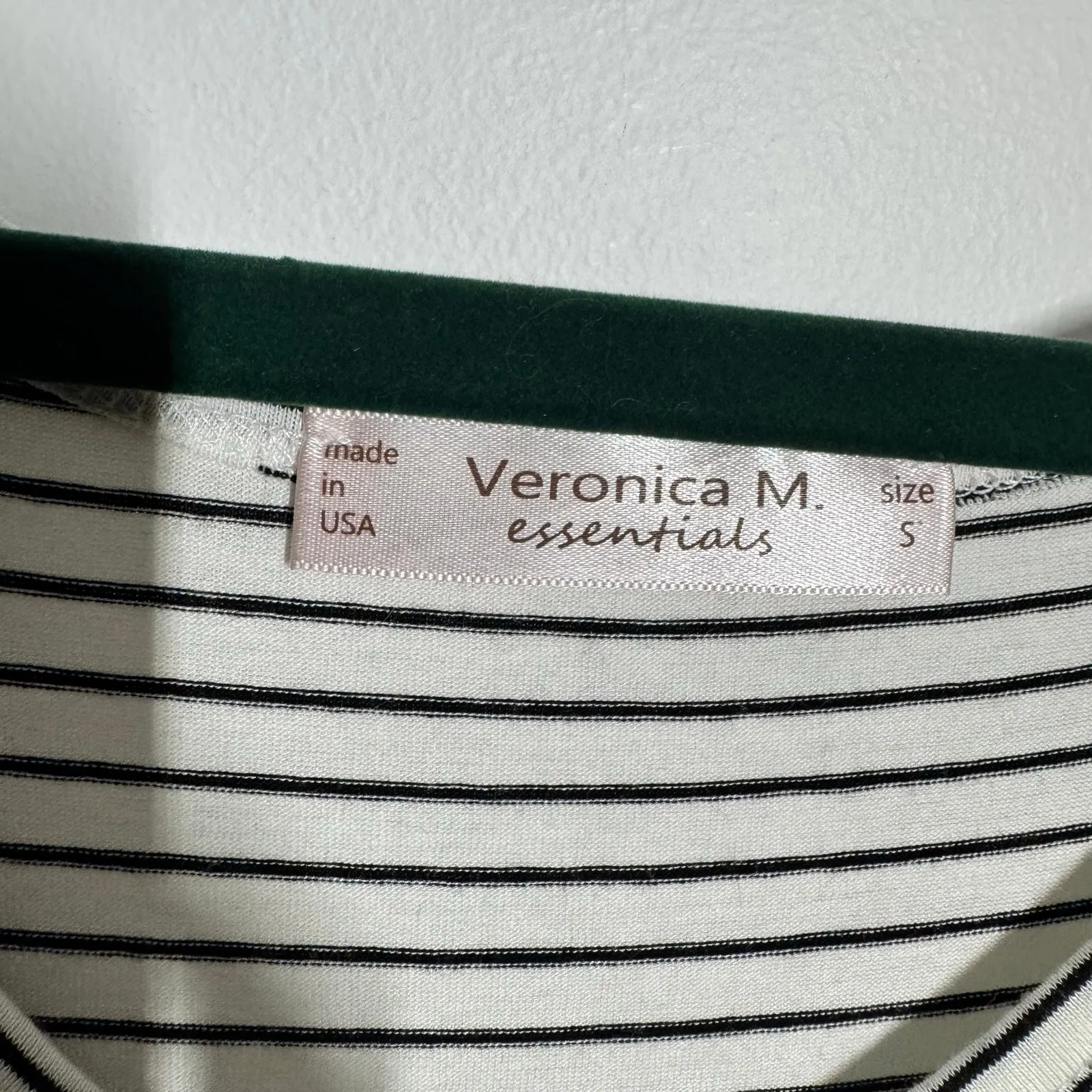 Veronica M Wrinkle Resistant Stripe Lot of 2 Tank Shirts Women S Minimal Casual White - Image 6