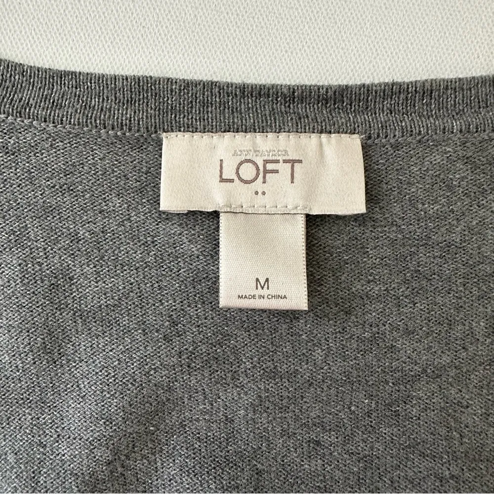 Ann Taylor LOFT Gray Women’s Cardigan Size M - Image 11