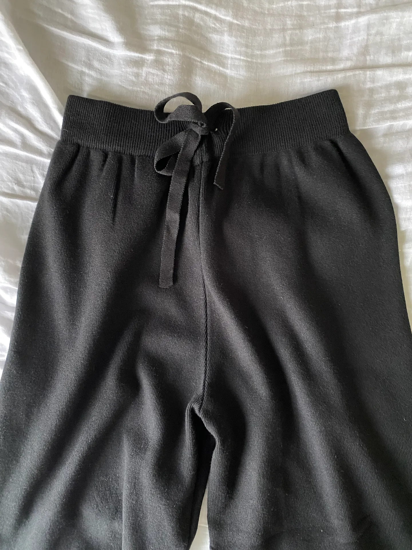 Cozy Knit Wide Leg Pants - Image 4