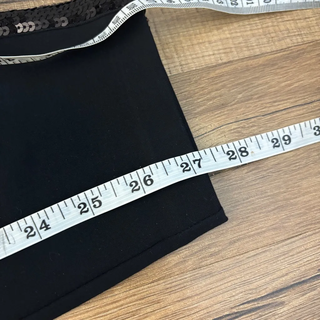 Spanx The Perfect Black Pant w/ Sequin Side Trim Black - Image 11