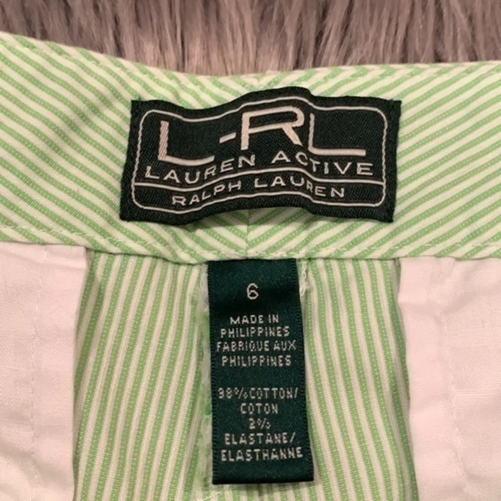 Ralph Lauren Active stretch cotton striped Bermuda shorts golf leisure size 6 - Image 8
