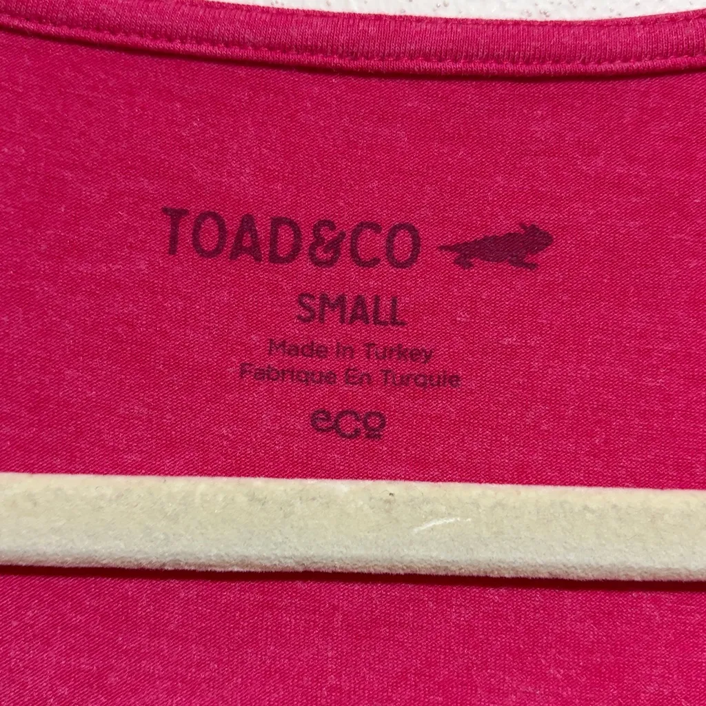 Toad & Co Cue Wrap Mini Dress Sleeveless Tank Deep Rose Pink Size Small Outdoor - Image 3