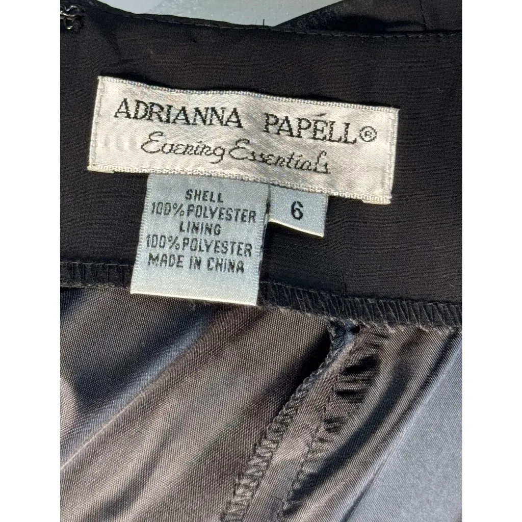 Adrianna Papell Size 6 Woman Skirt Elegant Design Black Evening Essentials High- - Image 5