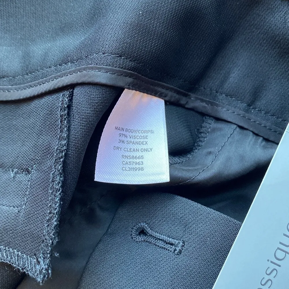 NWT π€ Classiques Entier Nordstrom Front Zip Stretch Wide Leg Dress Pants, 18 - Image 14