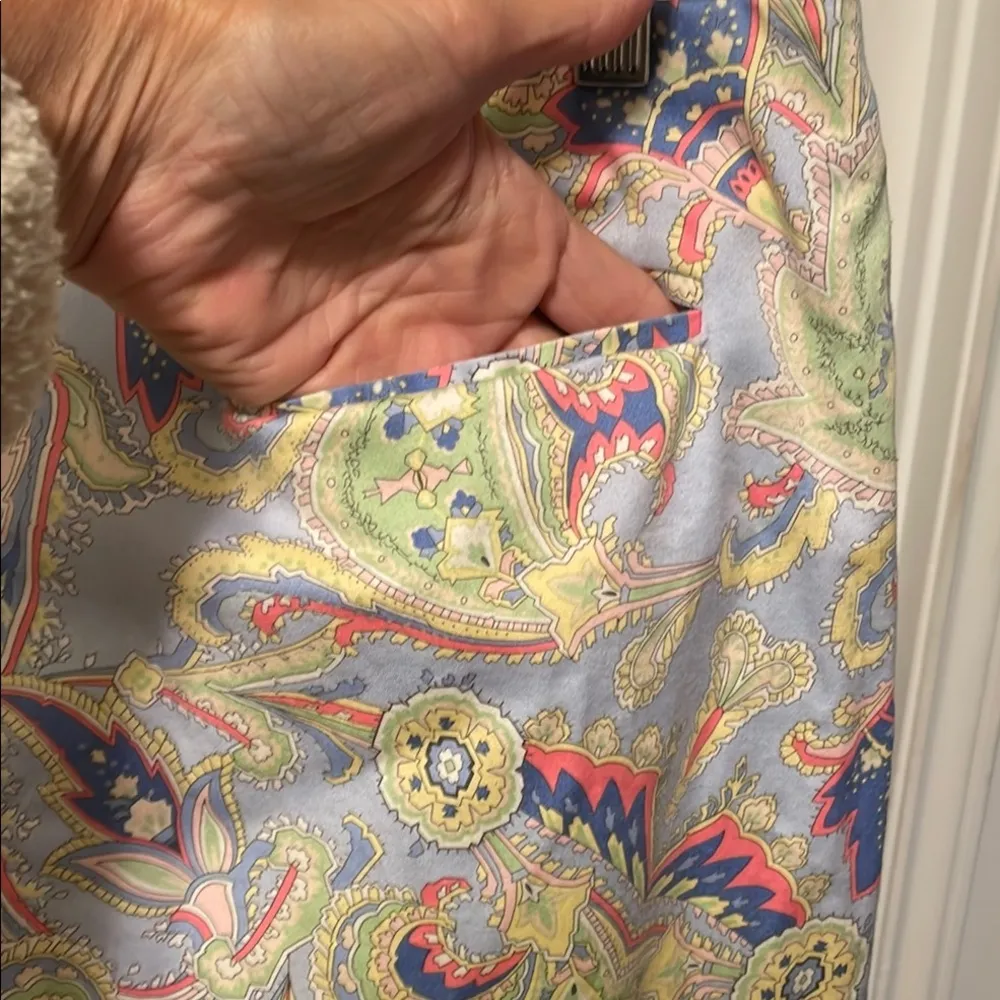 🌸🌸🌸3 for 12$🌸🌸🌸Ralph Lauren Colorful Paisley Print Pants-size 12 - Image 6