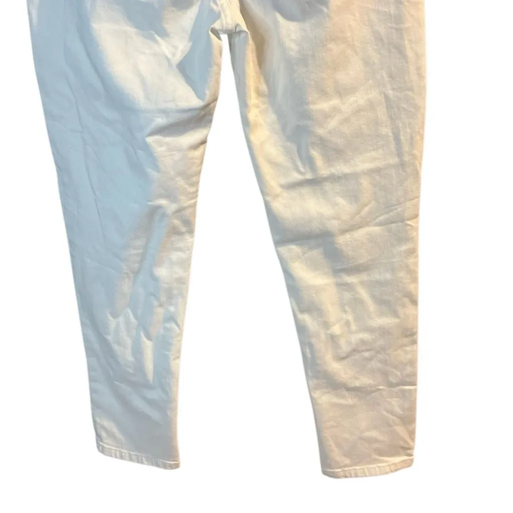 Kancan Paige High Rise Ankle Skinny White Jeans Non Ripped 11/29 #761 - Image 7