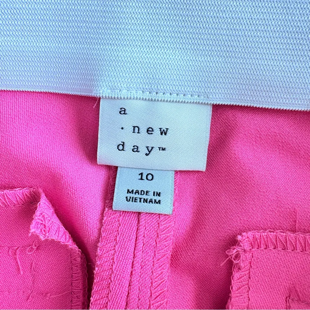 a new day High Rise Fitted Hip & Thigh Skinny Ankle Pink Sz 10 - Image 8