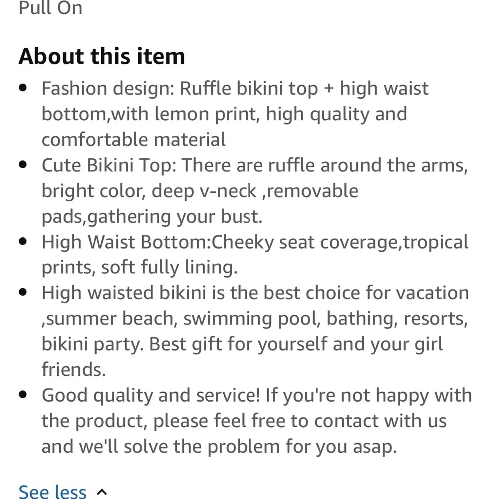 Blue Ruffled Bikini Set Size XL - Image 4