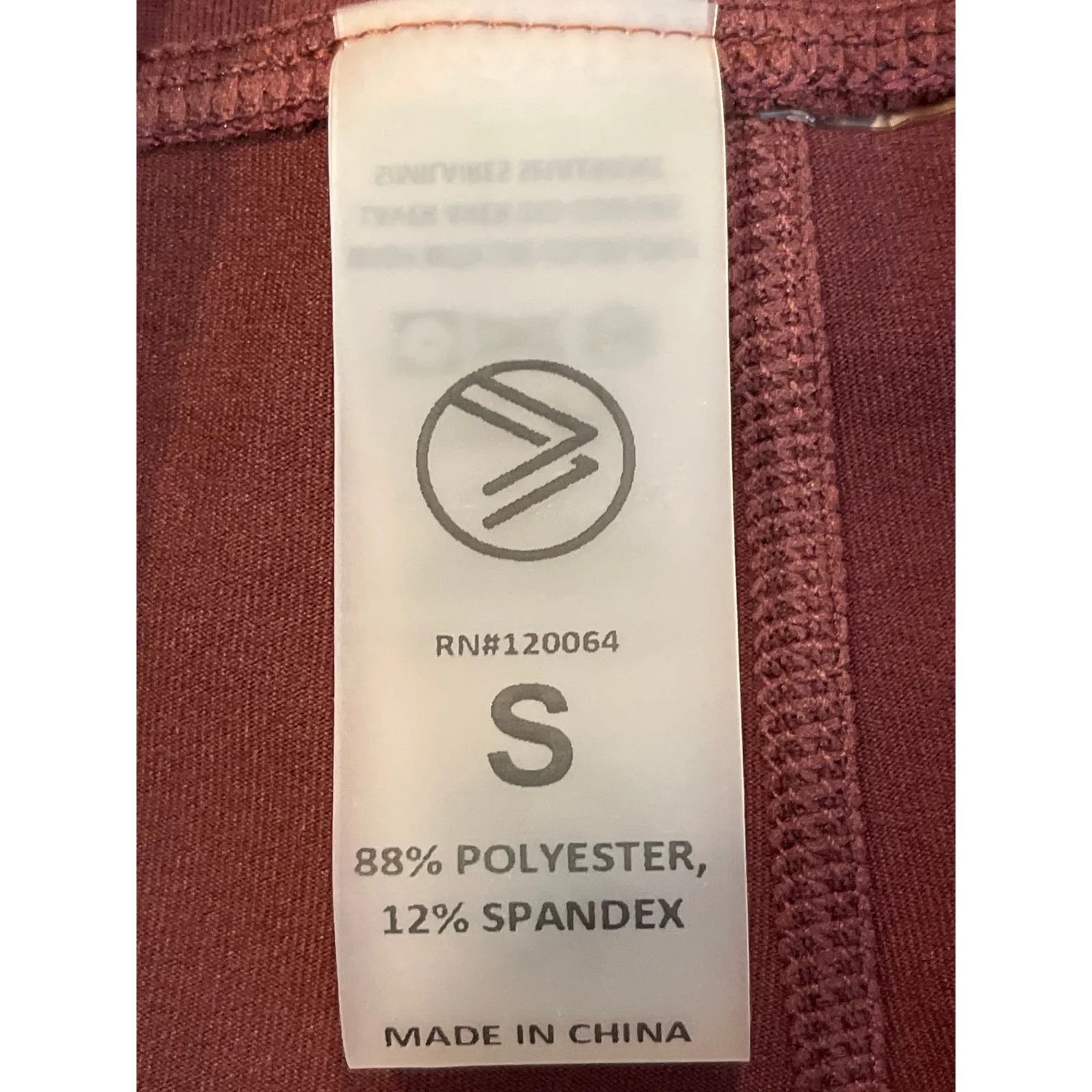 Savvi NEW Size Small‎ Mila Burgundy Leggings with Mesh Red - Image 5