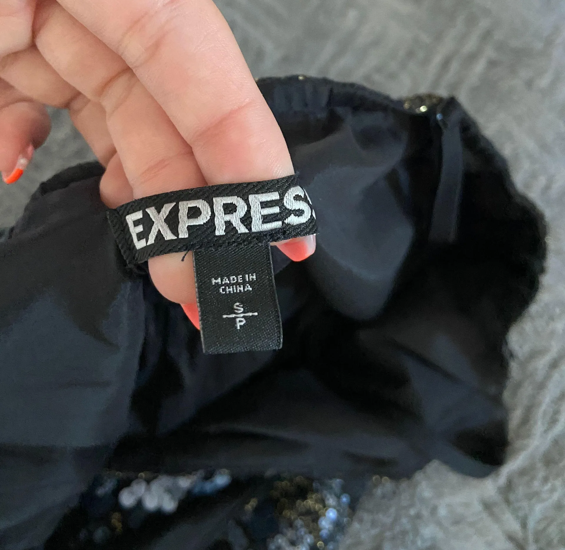EXPRESS Black Sequin Dress  - Image 7