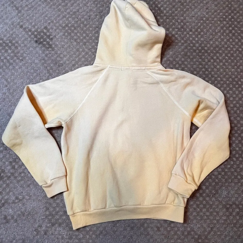 Polo Ralph Lauren Women's Big Pony Fleece Hoodie Yellow Sweatshirt Size M Fitted Size M - Image 10