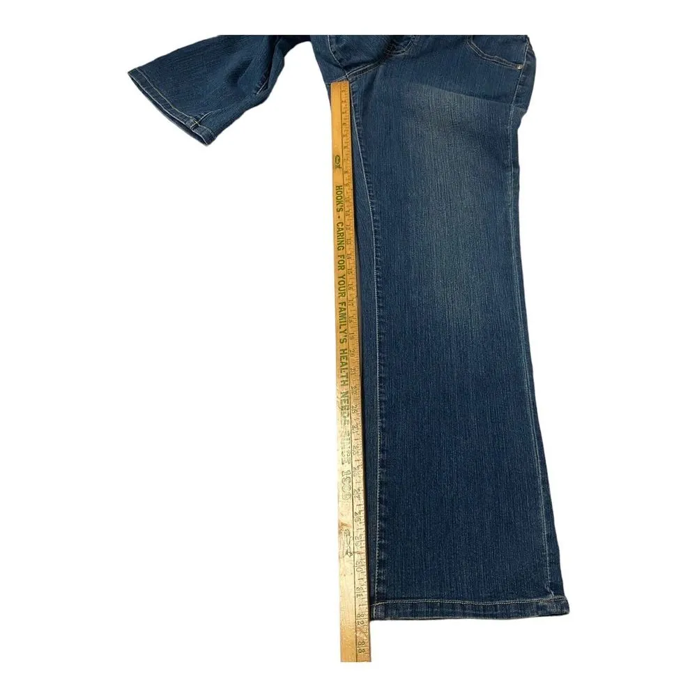 Jag Jeans Women's Sz 16 Medium Wash Blue Dive Stretchable High Rise Straight - Image 13