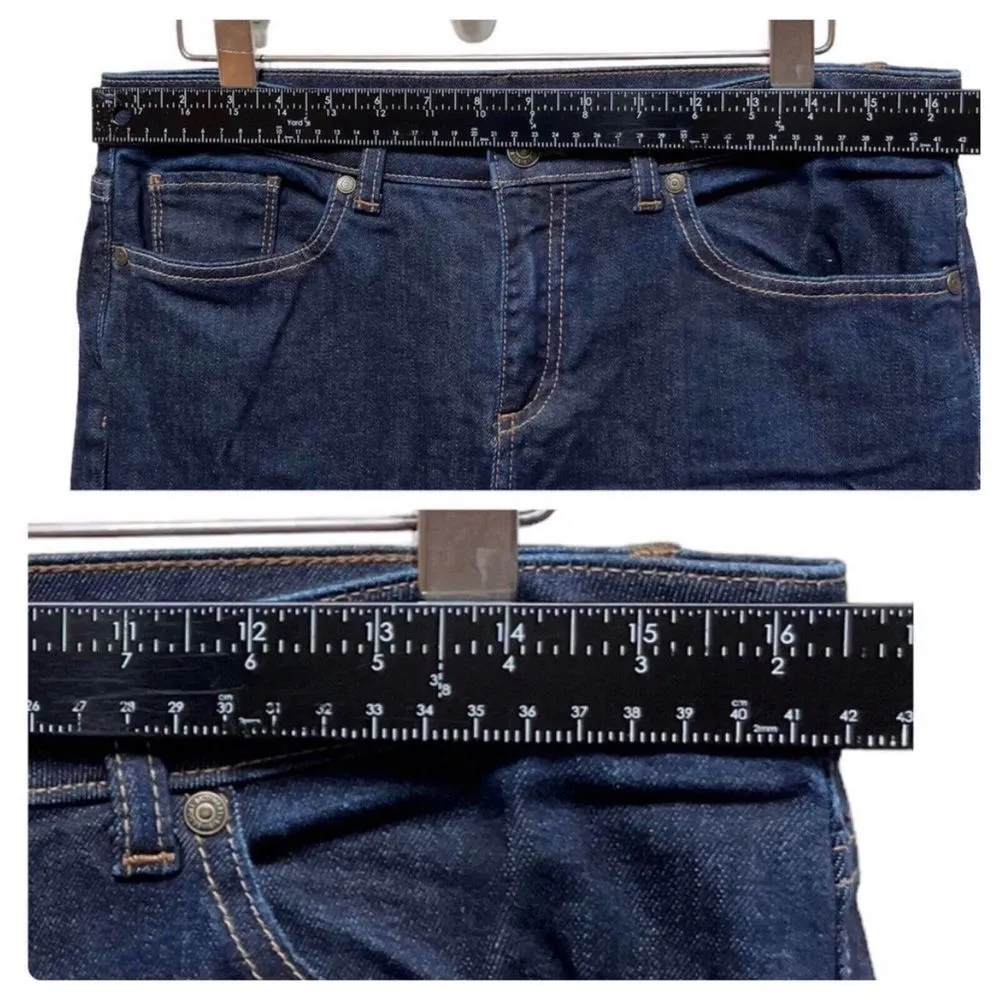 Brooks Brothers Supima Cotton Blend Dark Wash Skinny Jeans Size 10 - Image 3