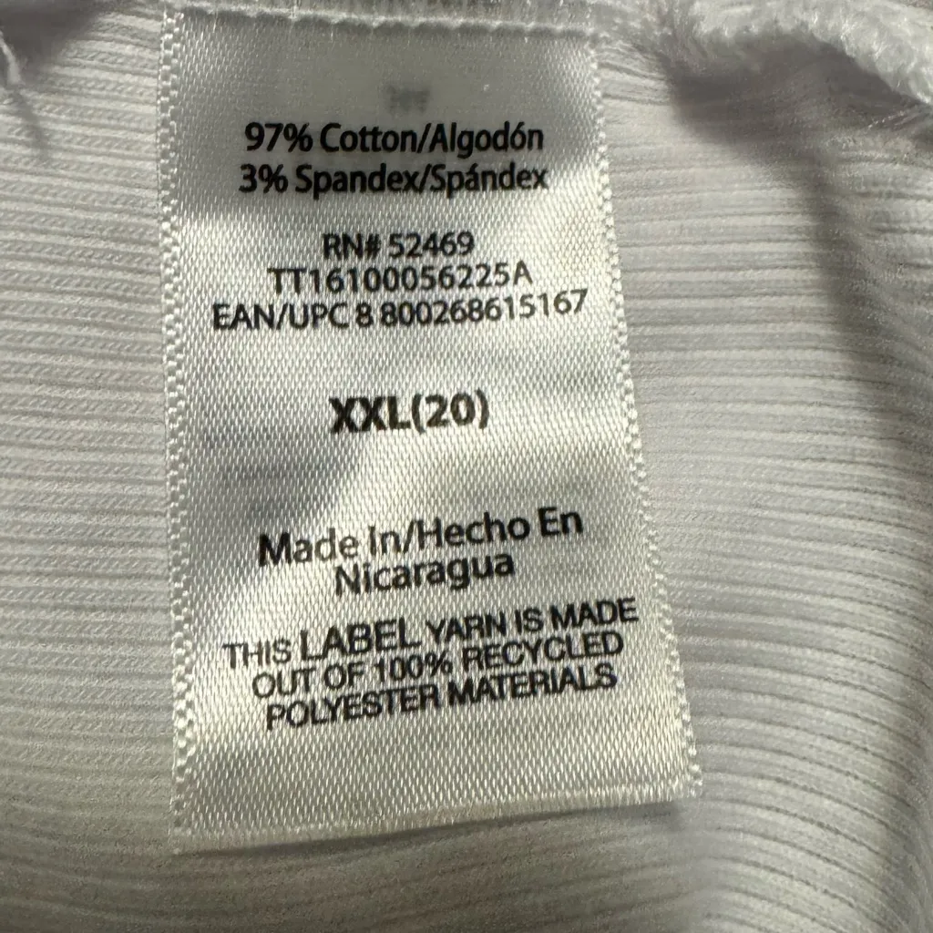 Athletic Gray Women's Casual Short Sleeve Top Sz XXL/20 - Image 4