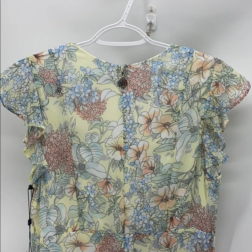 Tommy Hilfiger  floral hi lo dress Easter spring summer church cottage core 90s - Image 8