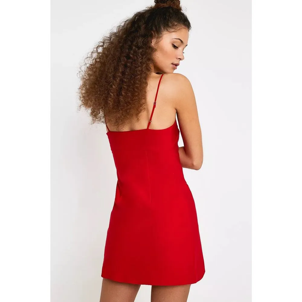 Urban Outfitters Silence + Noise Red Sleeveless Cami Camisole Tank Mini Dress M Size M - Image 2
