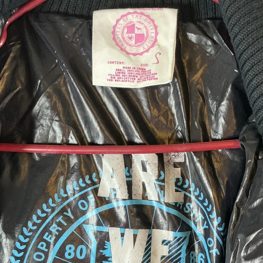 Victoria's Secret Black Bomber Jacket A0397 - Image 3