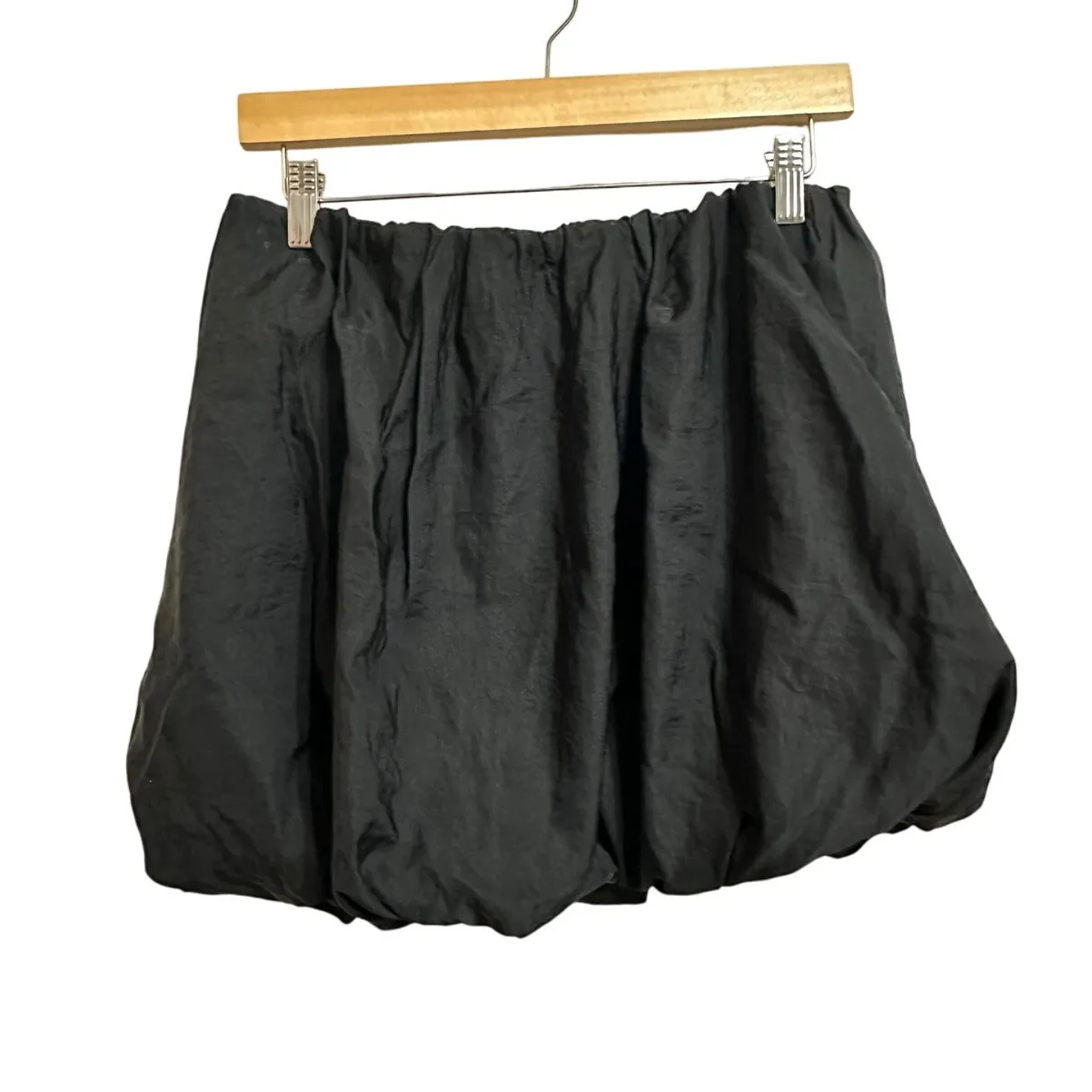 Zara women's black balloon mini skirt‎ size Medium - Image 2
