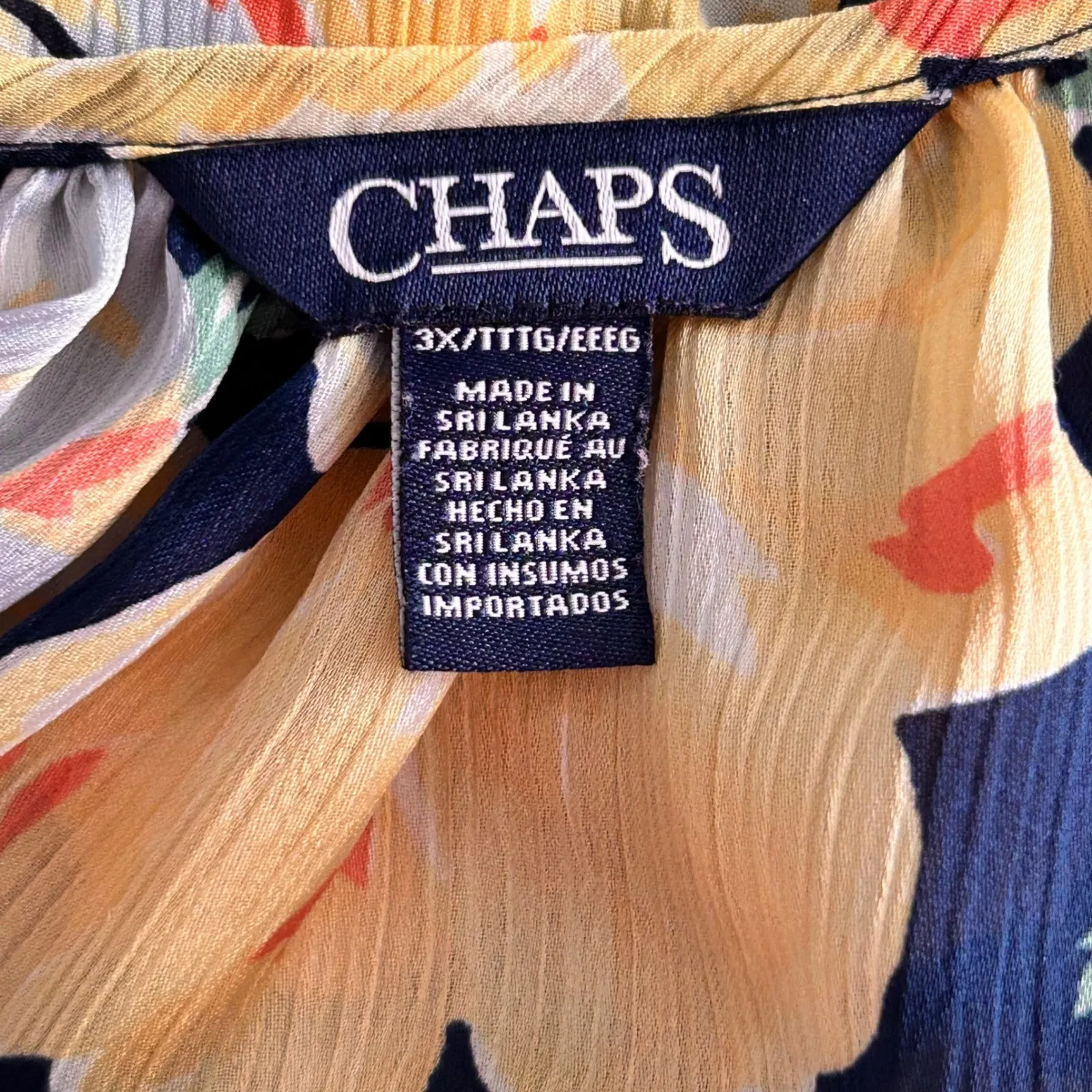 Chaps Floral Fairy Top‎ 3X - Image 6