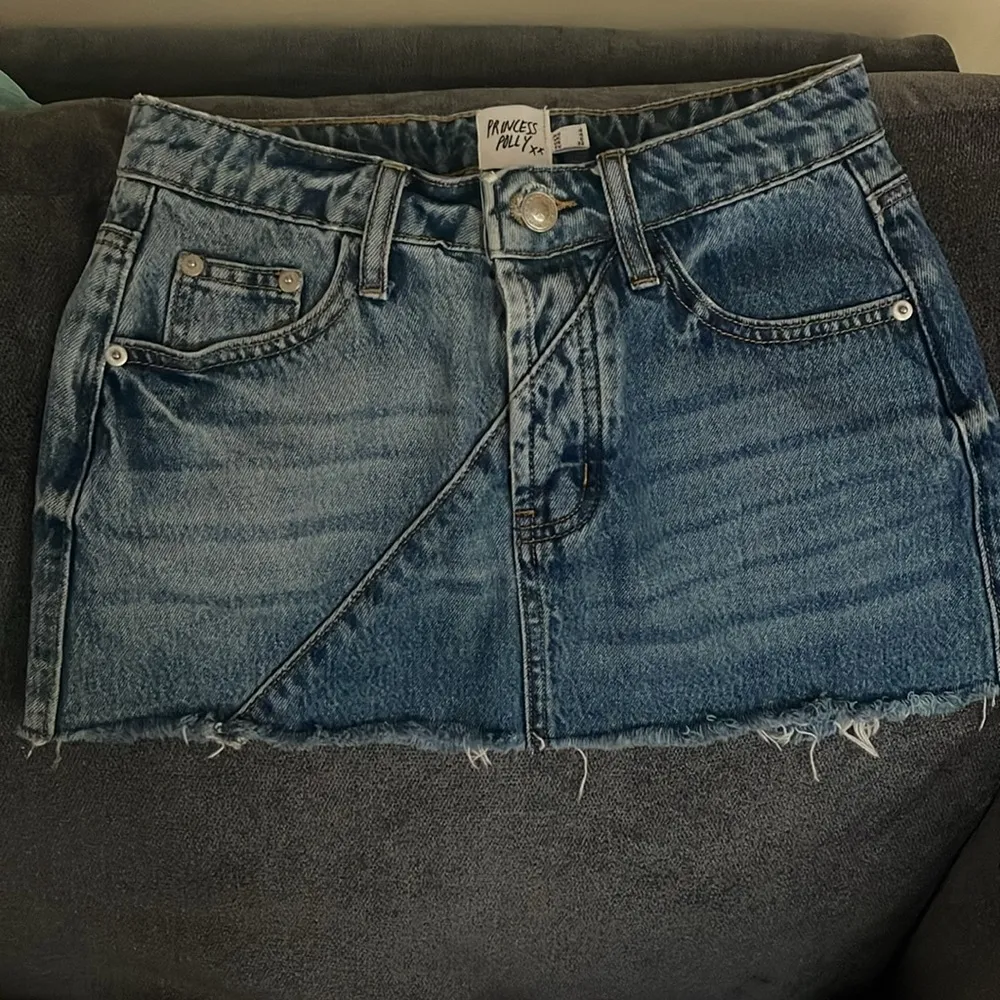 Princess Polly Jellicoe Spliced Denim Skirt Multi Wash - Image 5