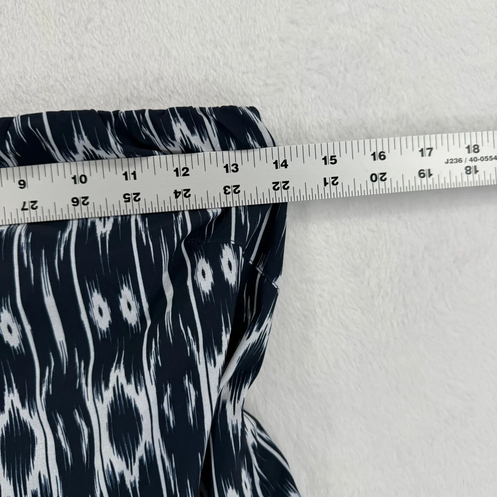 Athleta Black White Ikat‎ Print Dress Strapless Swim Cover Up Size 4 - Image 2