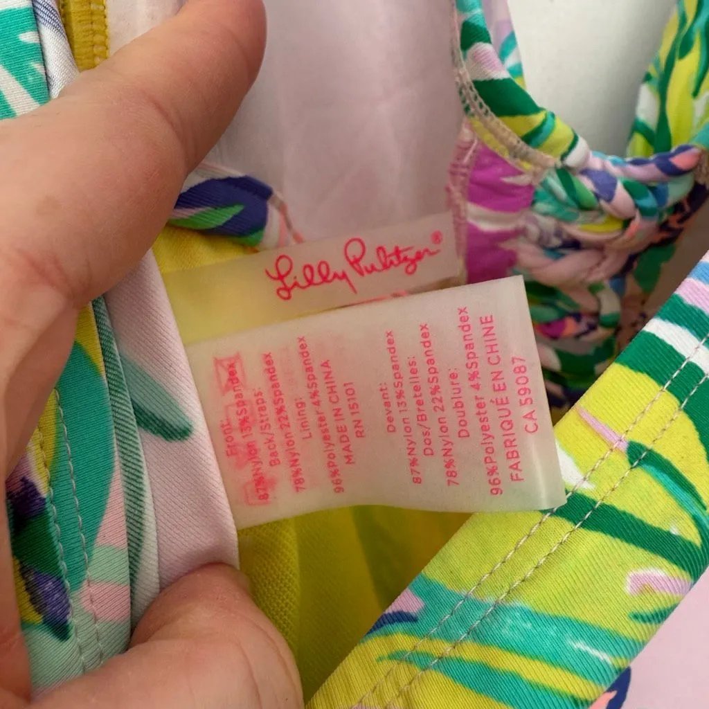 Lilly Pulitzer Women’s 4 Lulo Patterned Tankini Swim Top - Image 3