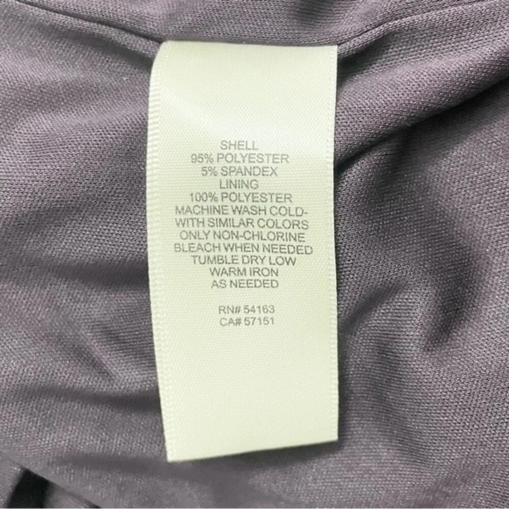 NWT Eliza J Floral Long Sleeve Shirred Midi Dress Aubergine Blooms Plus Size 20W - Image 12