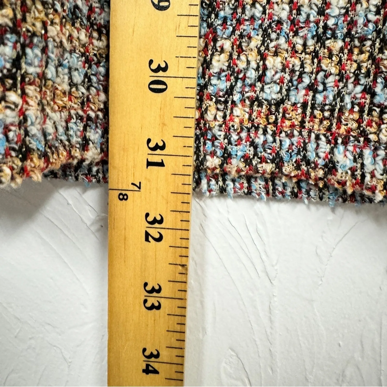 Zara Multi Color Tweed Mini Shift Dress Womens S Preppy Retro Academia Clueless - Image 4