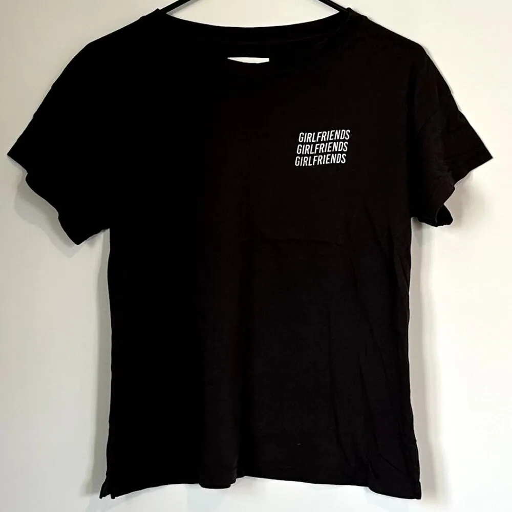 NEW MATE the Label Girlfriends Vintage Black Crew Top - XS - Image 2