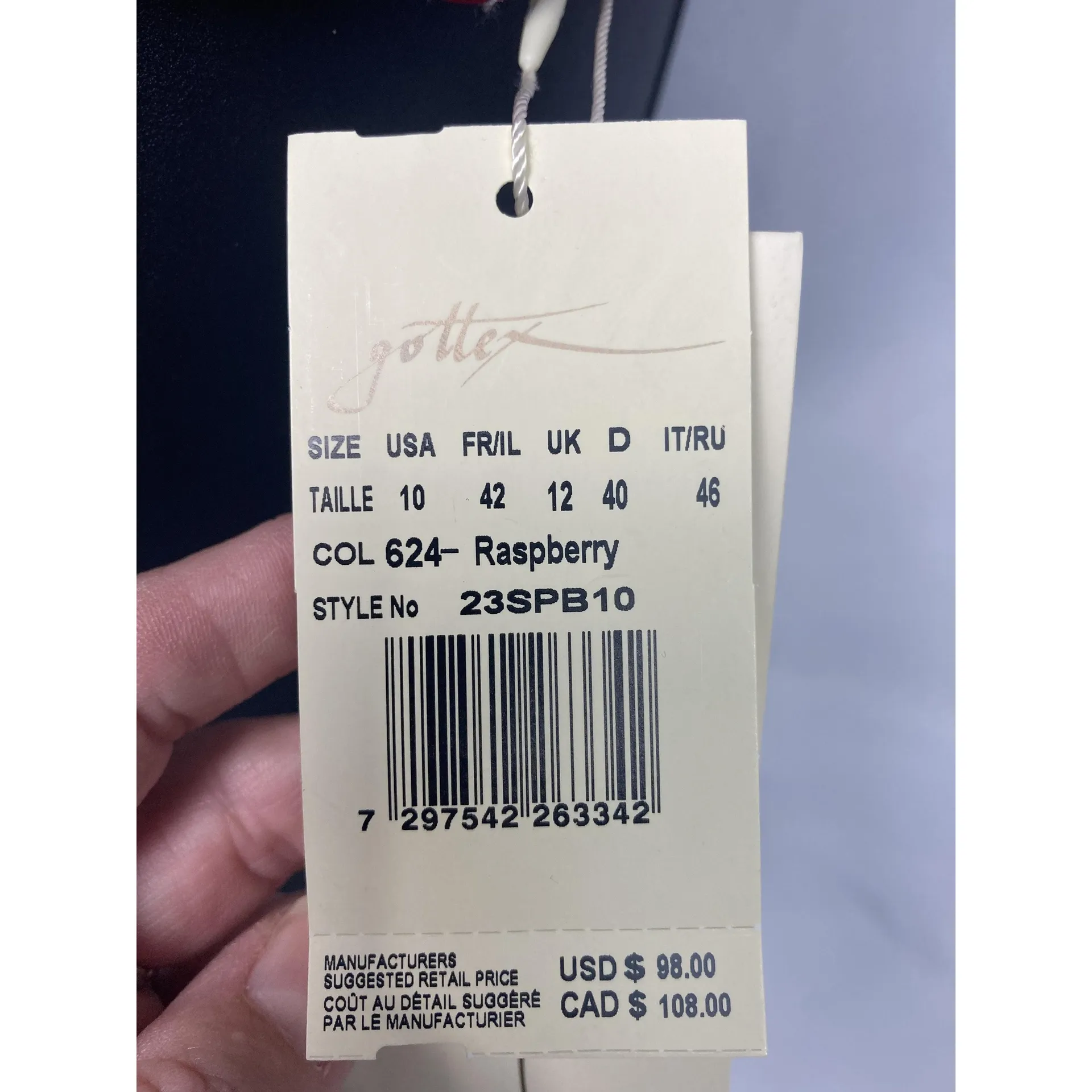 Gottex‎ Bikini Top Womens USA 10 Red White Contrast Stitch Swim - Image 7