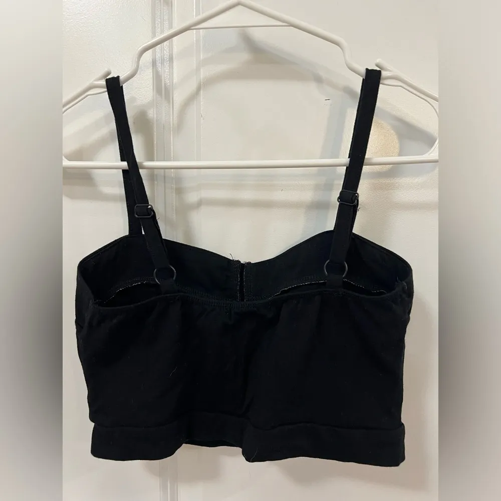 Woman’s size small studded black tank top - Image 3