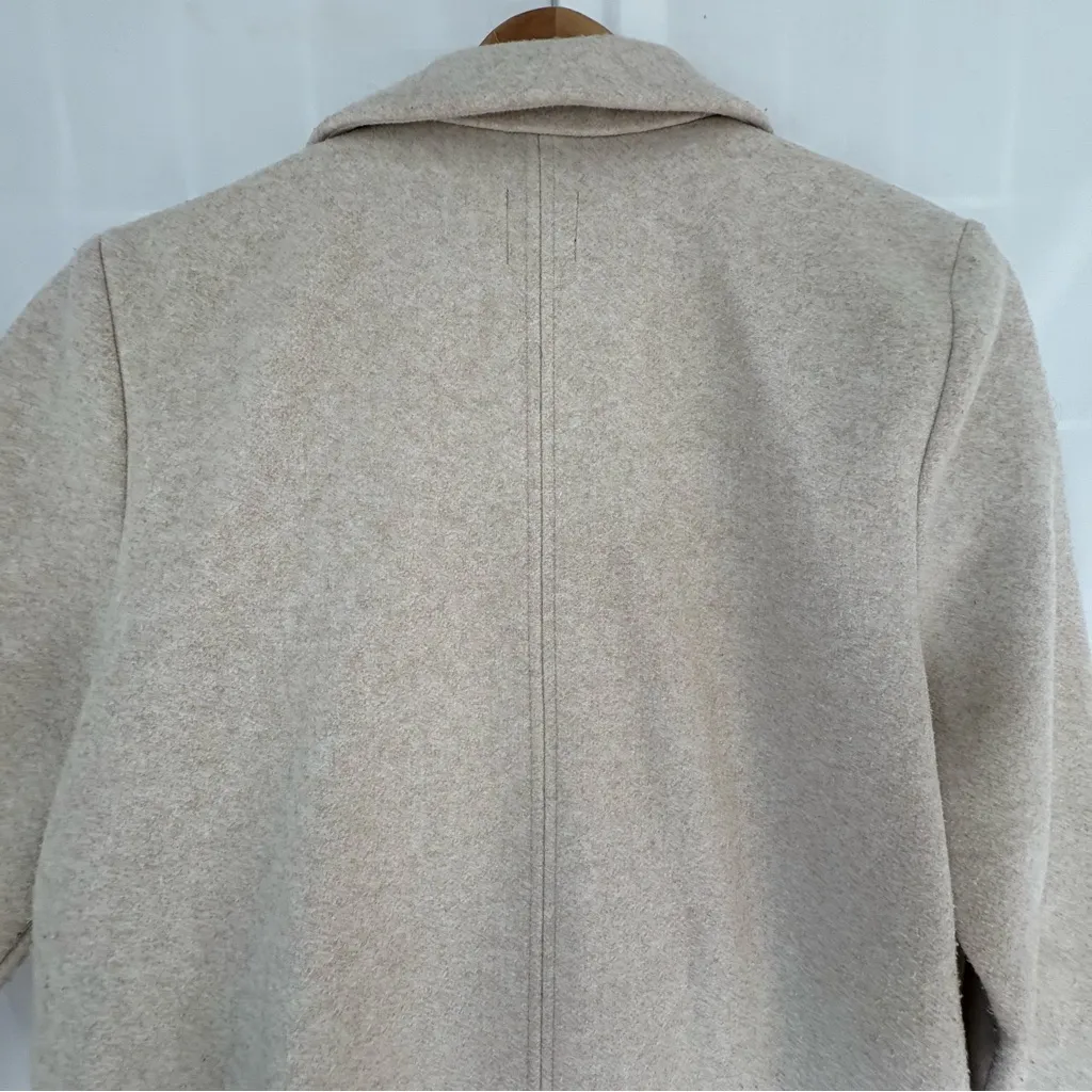 Zara Buttoned soft coat Sand size large shacket trench - Image 8