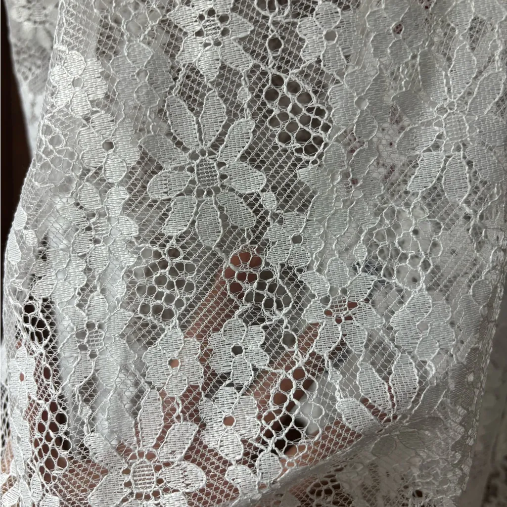 New White Lace Kimono Cover - Image 10