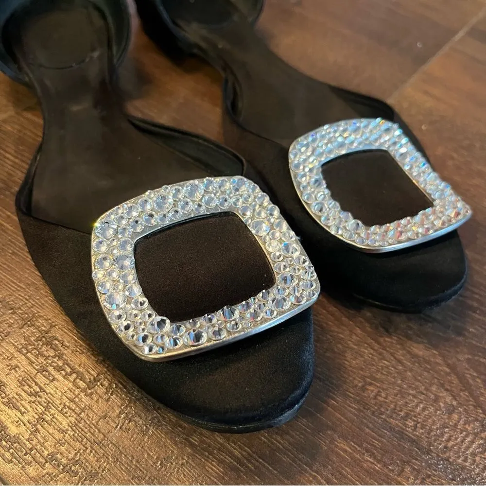 Roger Vivier Chip Strass Ballet Flat Black Black Size 5.5 - Image 3