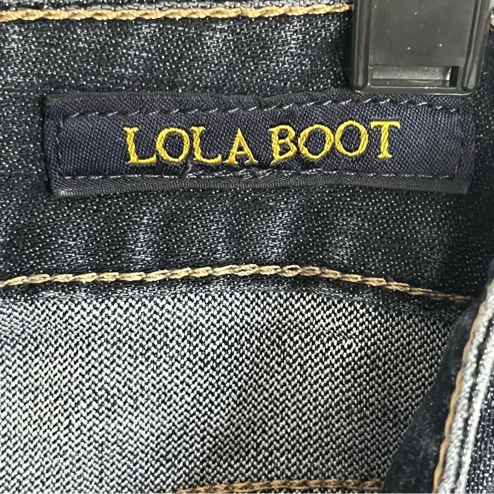 Lucky Brand Lola Boot Women's 2/26 LONG Ankle Dark Wash Blue Denim Bootcut Jeans - Image 10