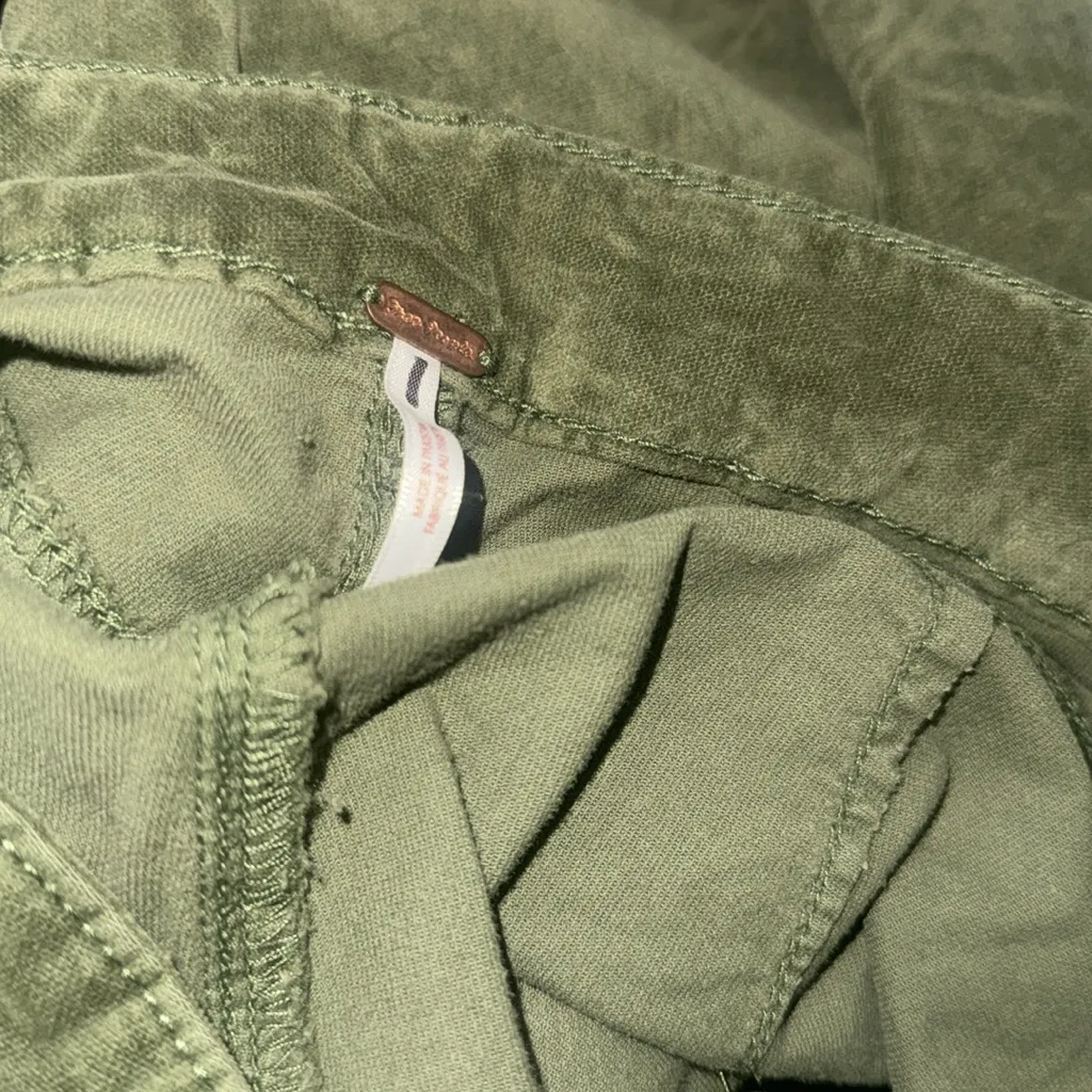 NWOT Free People High Time Velvet Kick Flare Pants  Olive Army Green - Image 5