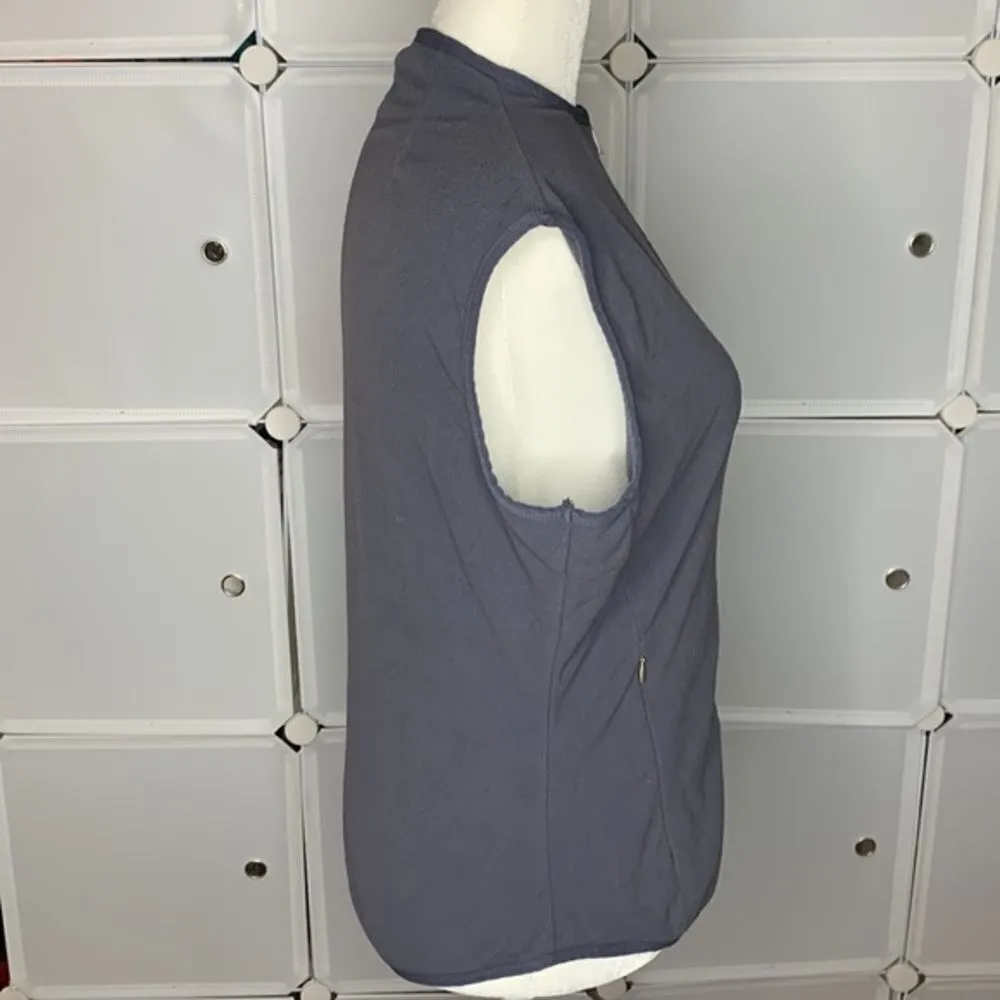 Nike Therma-Fit Gray Full Zip Fleece Vest Size Small - Image 4