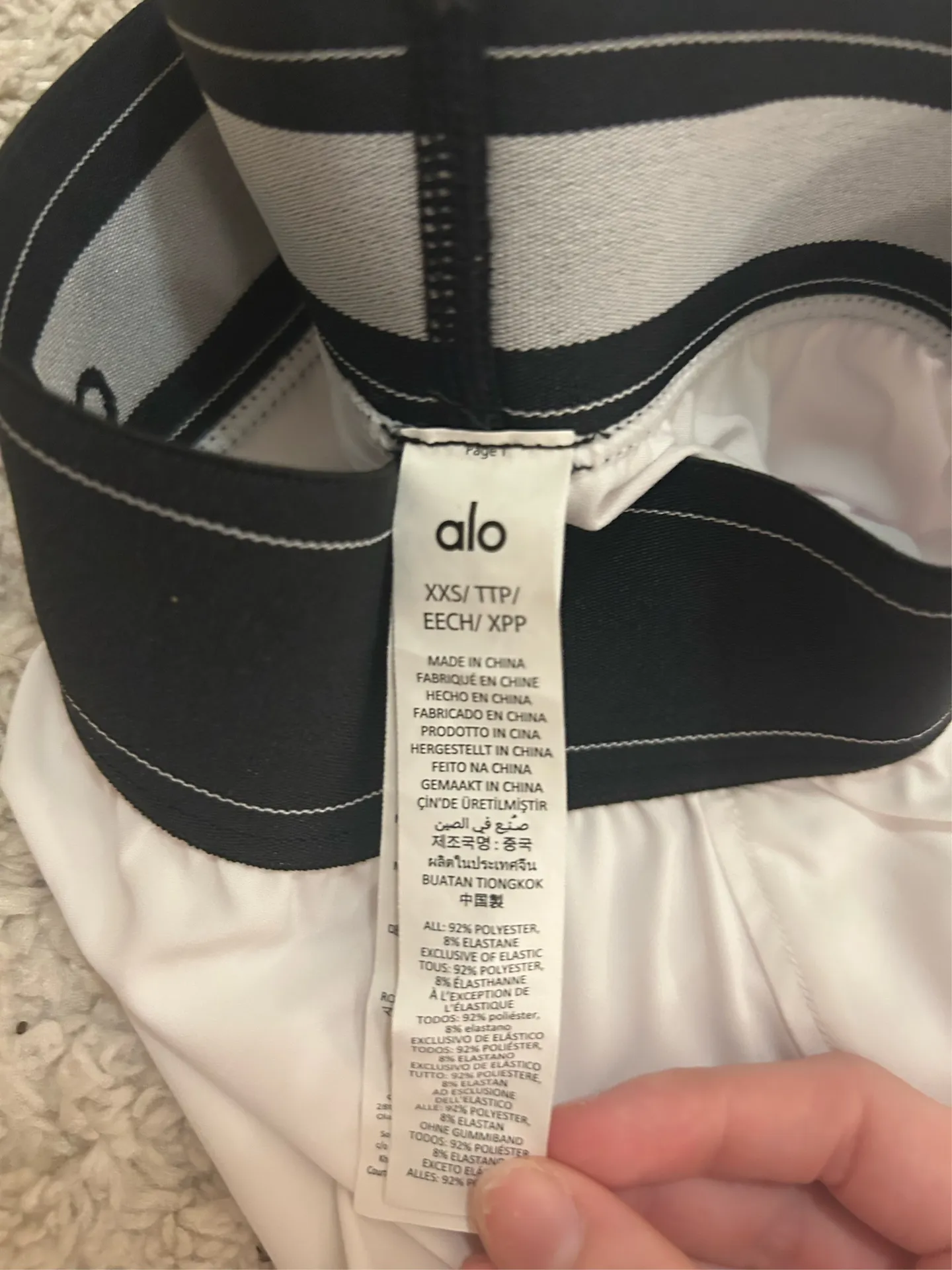 Alo Yoga Skirt Tennis White - Image 3