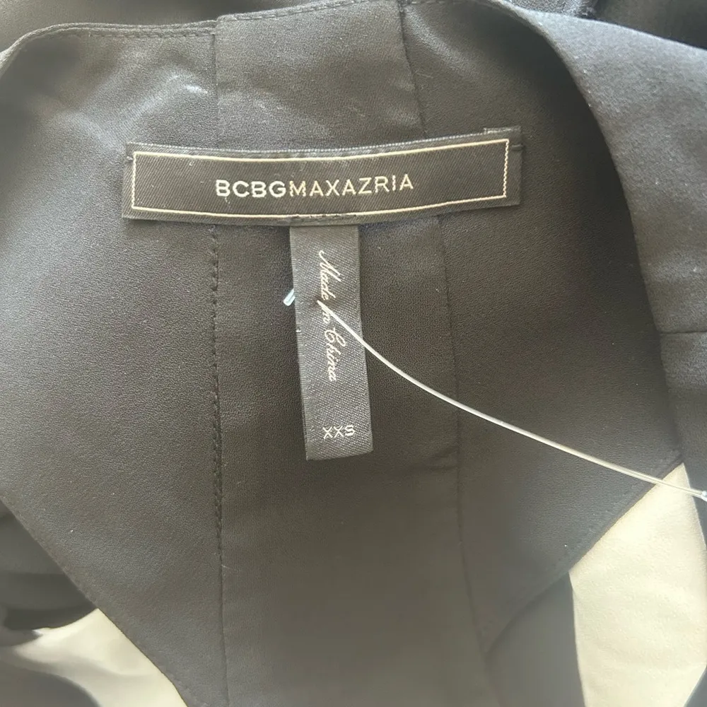 Bcbgmaxazria Women’s Sleeveless Black White Kylie Color Block Dress Size XXS - Image 9