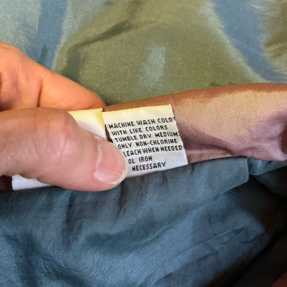 Vtg 90s floral windbreaker jacket Blue - Image 3