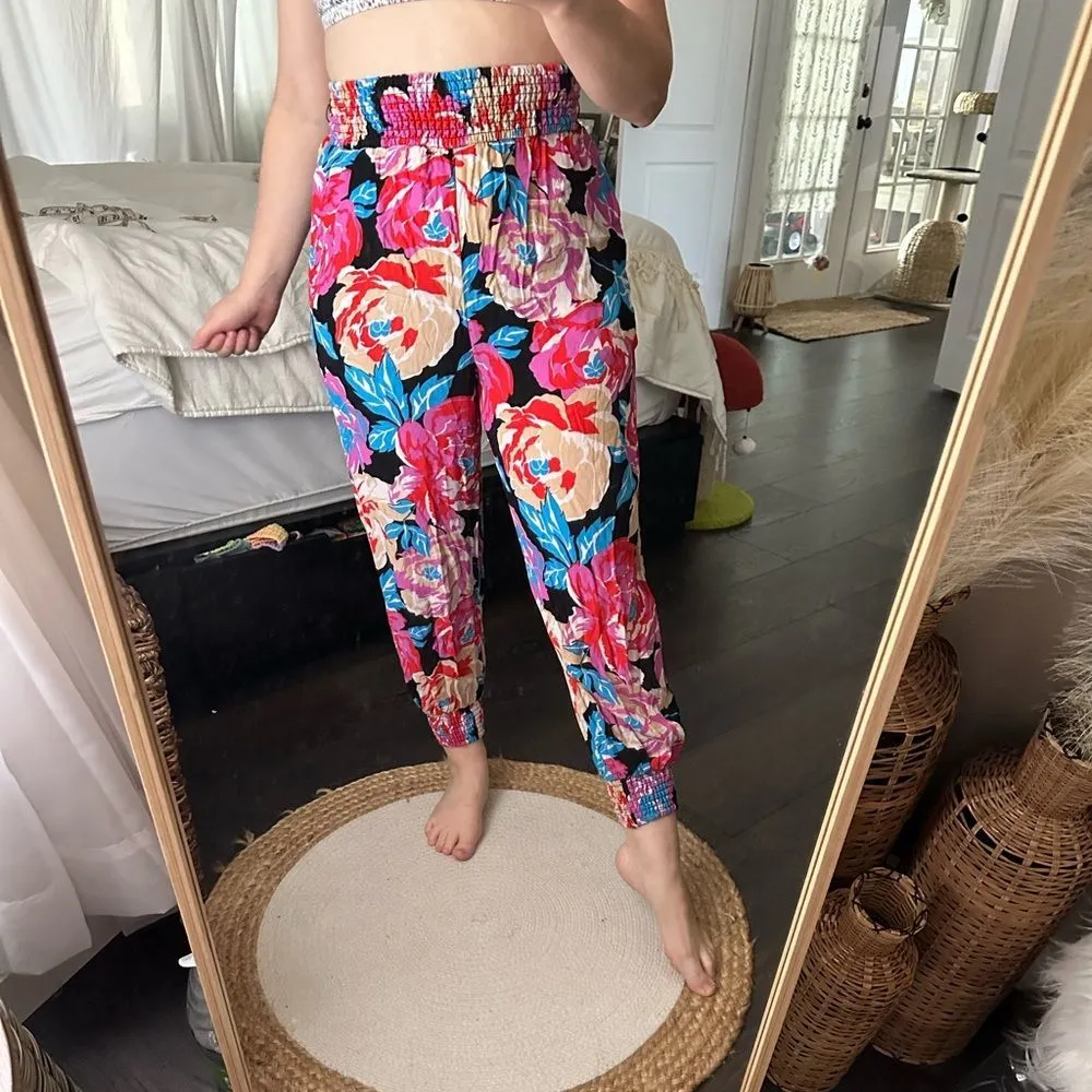 Anthropologie Women’s Extra Small Anita Floral Balloon Viscose Jogger Pants - Image 6